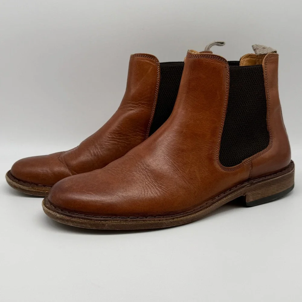 Astorflex Bitflex Chelsea Boots Mens EU43 US10 Leather Handmade Made in Italy